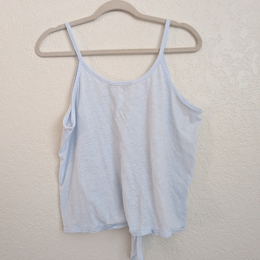 LOFT Sky Blue Button-Front Camisole - Picture 2 of 4